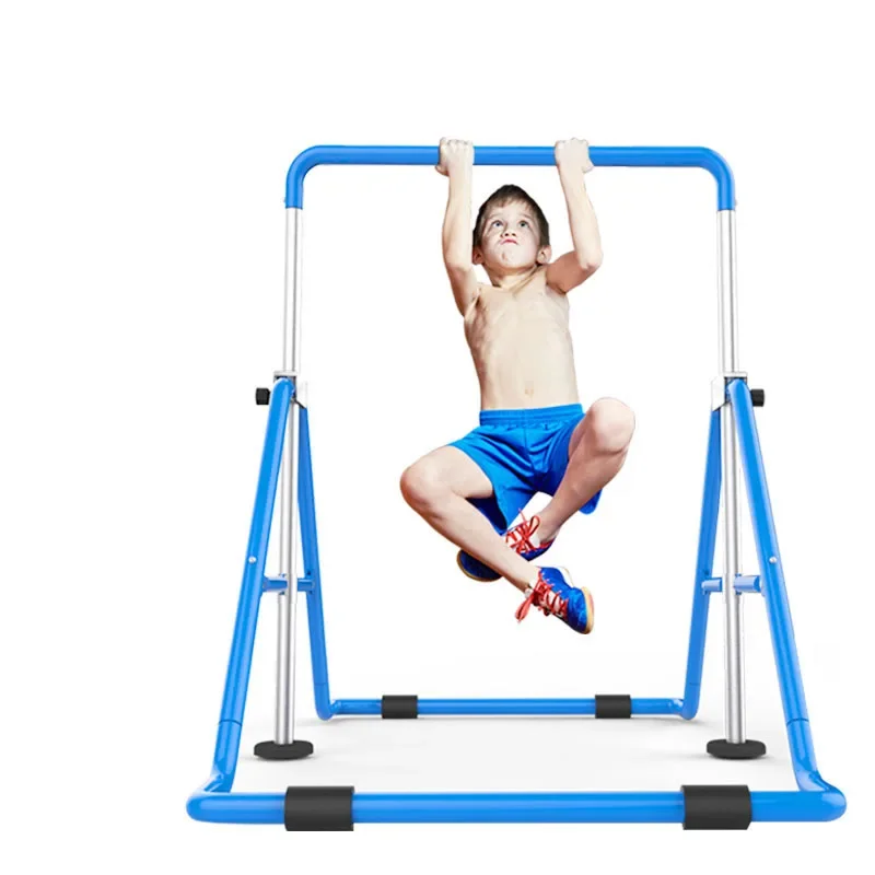 Home Use Folding Adjustable Colorful Children Pull Up Horizontal Bar For Gymnastics Playground