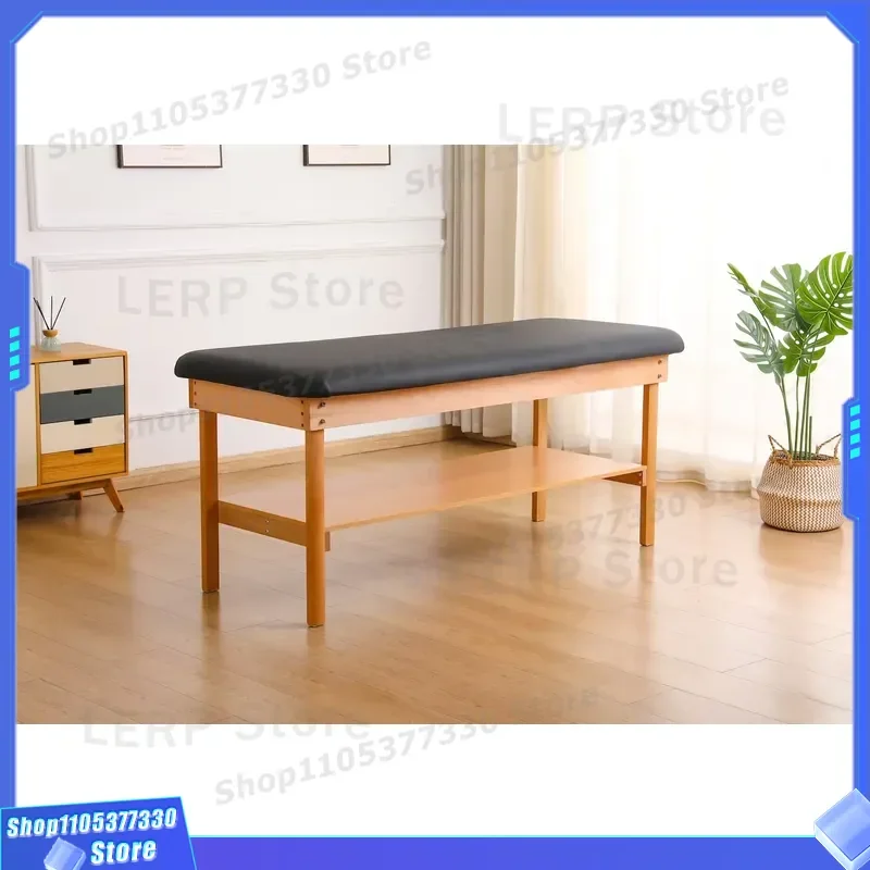 Modern Wooden Massage Bed Folding Facial Table Leather Design for Salon Commercial Spa Therapy Beauty Treatment Professional
