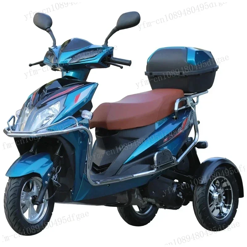 Three-wheeled scooter with a 125CC engine, fuel type, meets National IV emission standards,disability-assisted vehicle