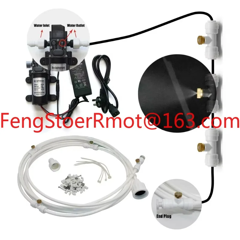 Suitable for 60w self-priming pump 12v greenhouse small electric water pump