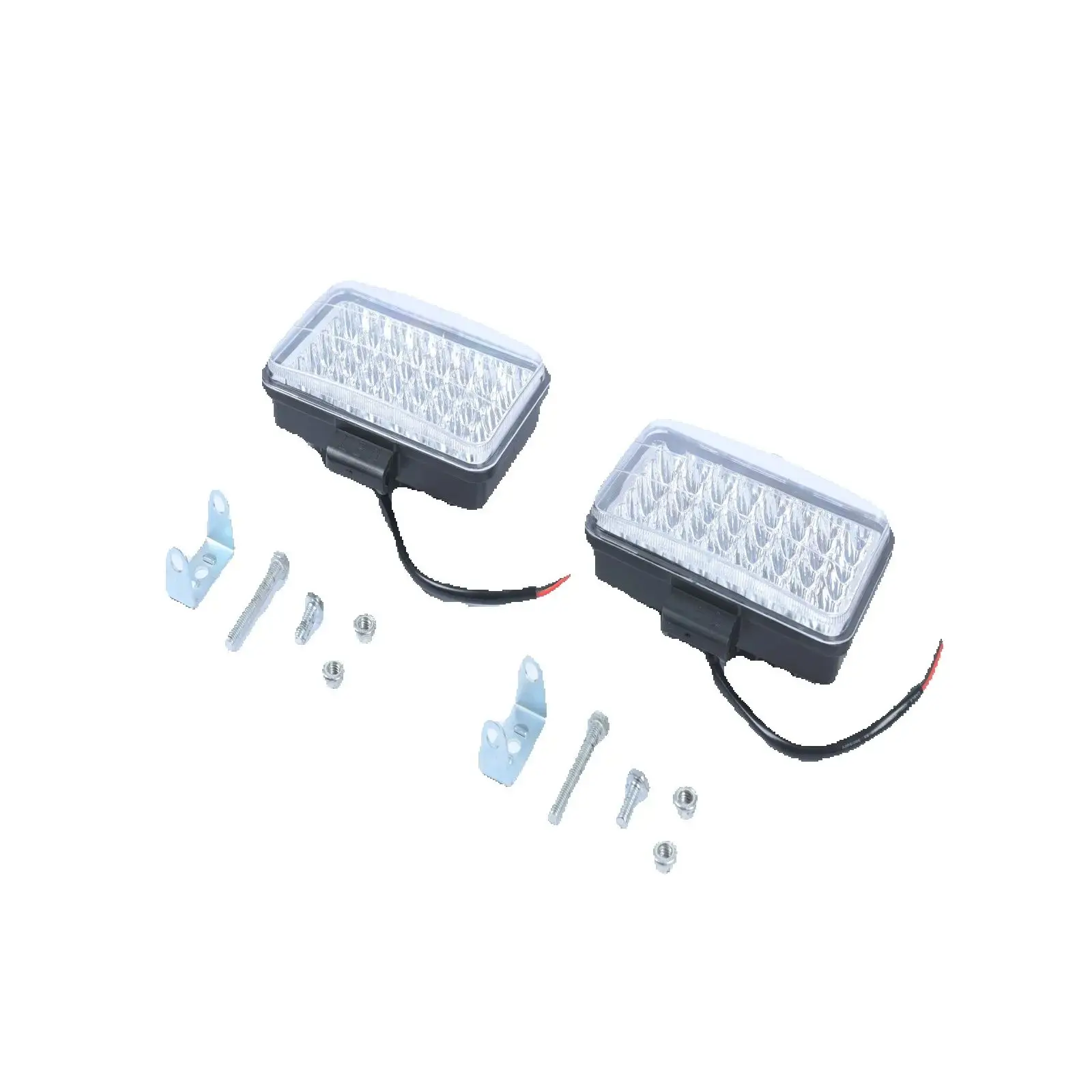 

48LED 144 Вт 4500LM 5 дюймов 4x6 фары для автомобиля, мотоцикла, квадроцикла, грузовика, прицепа, трактора, 6000K, IP67, пара