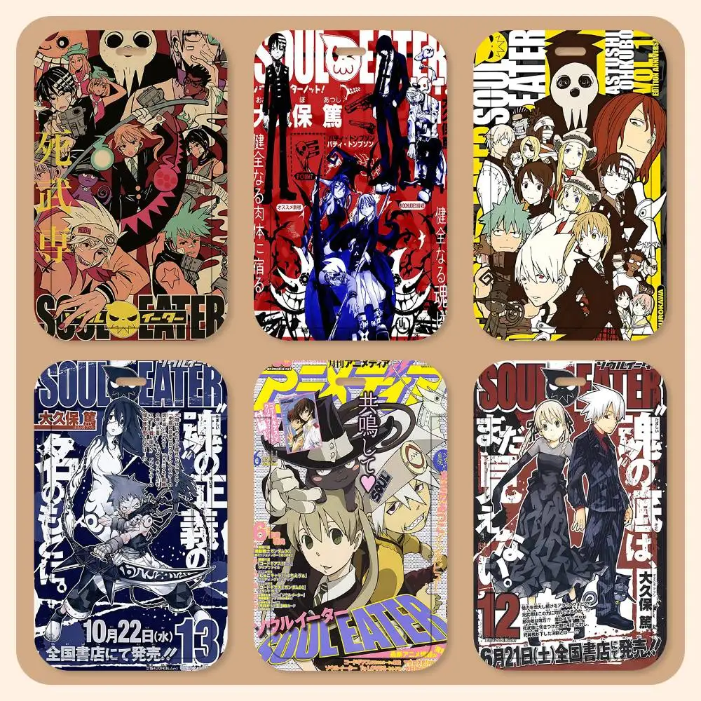 

Ремешок-держатель для ключей и карт в стиле аниме Soul Eater, для студенческих удостоверений, пропусков и контроля доступа