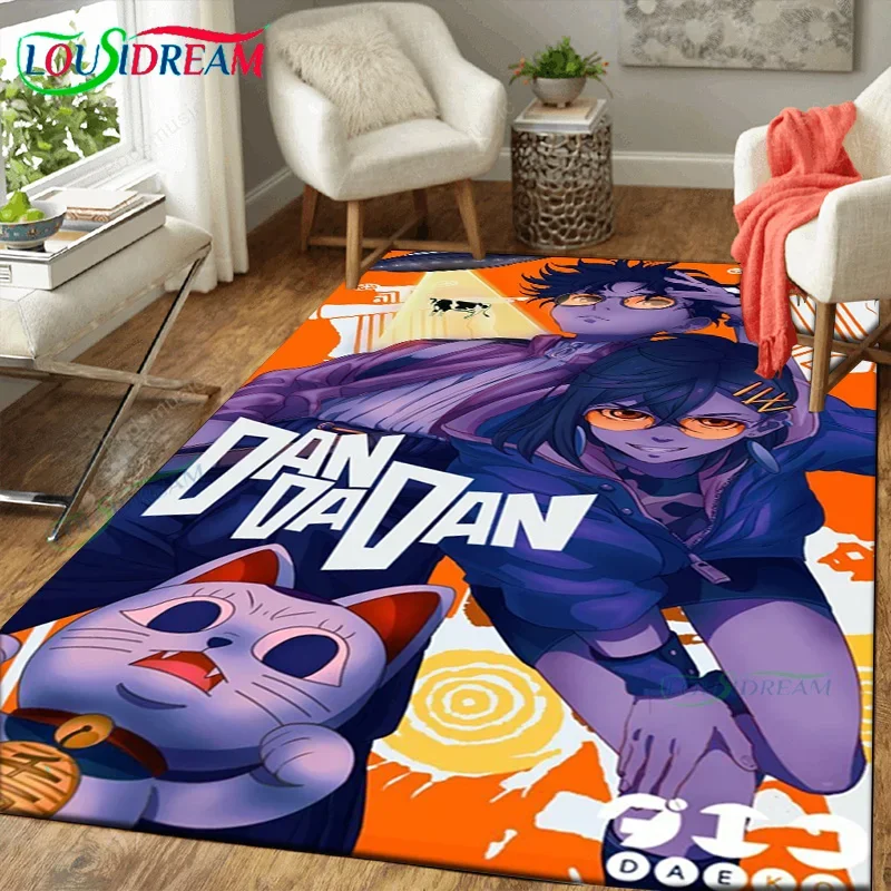 Esthetische Anime Dandadan tapijt groot vloerkleed voor huis entree woonkamer slaapkamer decor speelkamer vloermat decoratie cadeau