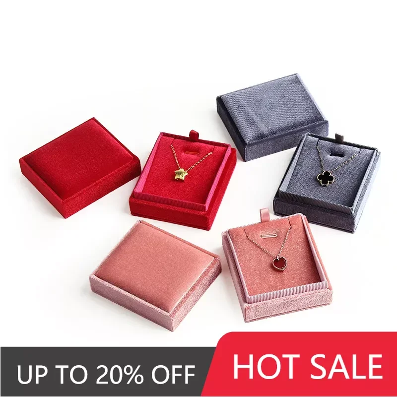 

New Korean Velvet Jewelry Box, Ring Necklace Earring Pendant Box, Jewelry Packaging Box, Jewelry Storage Box