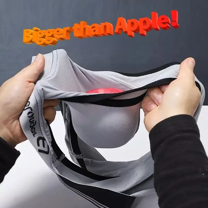 Man Sexy Lingerie Boxer Super Bigger Dick U Pouch Soft Gay Modal Elastic Panty Large Penis U Convex Underwear Plus Size Brief