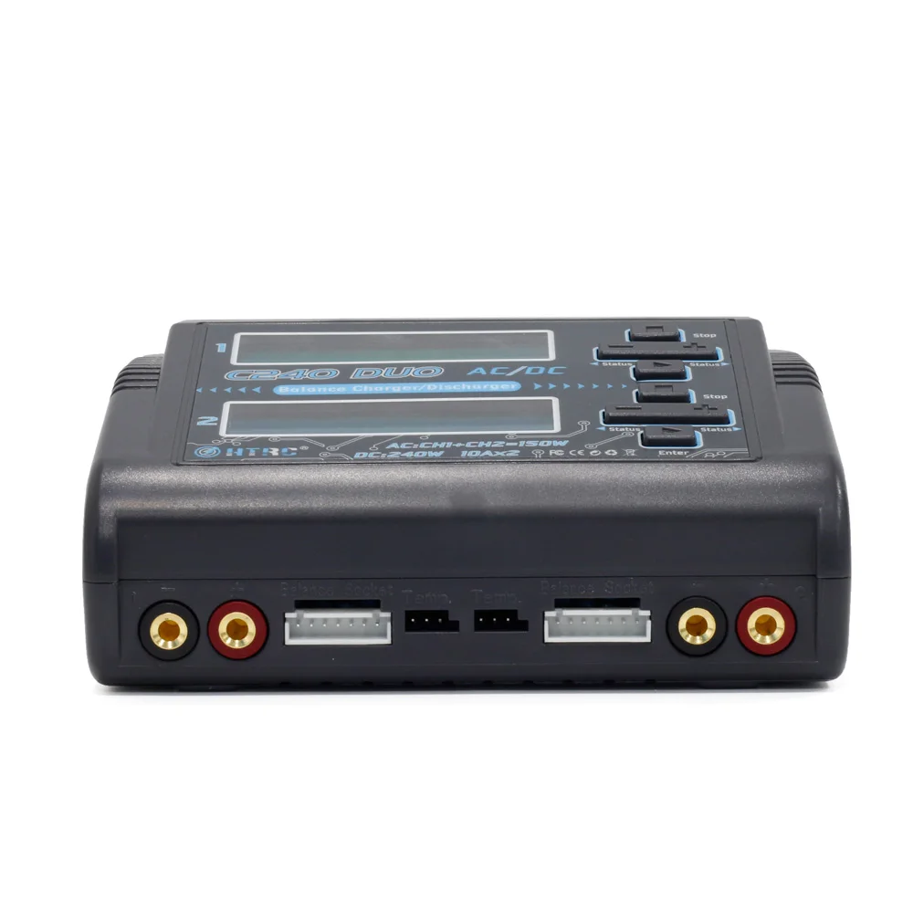 C240 DUO AC 150W DC 240W 10A HTRC RC Lipo Balance charger for LiPo LiHV LiFe Lilon NiCd NiMh Pb battery