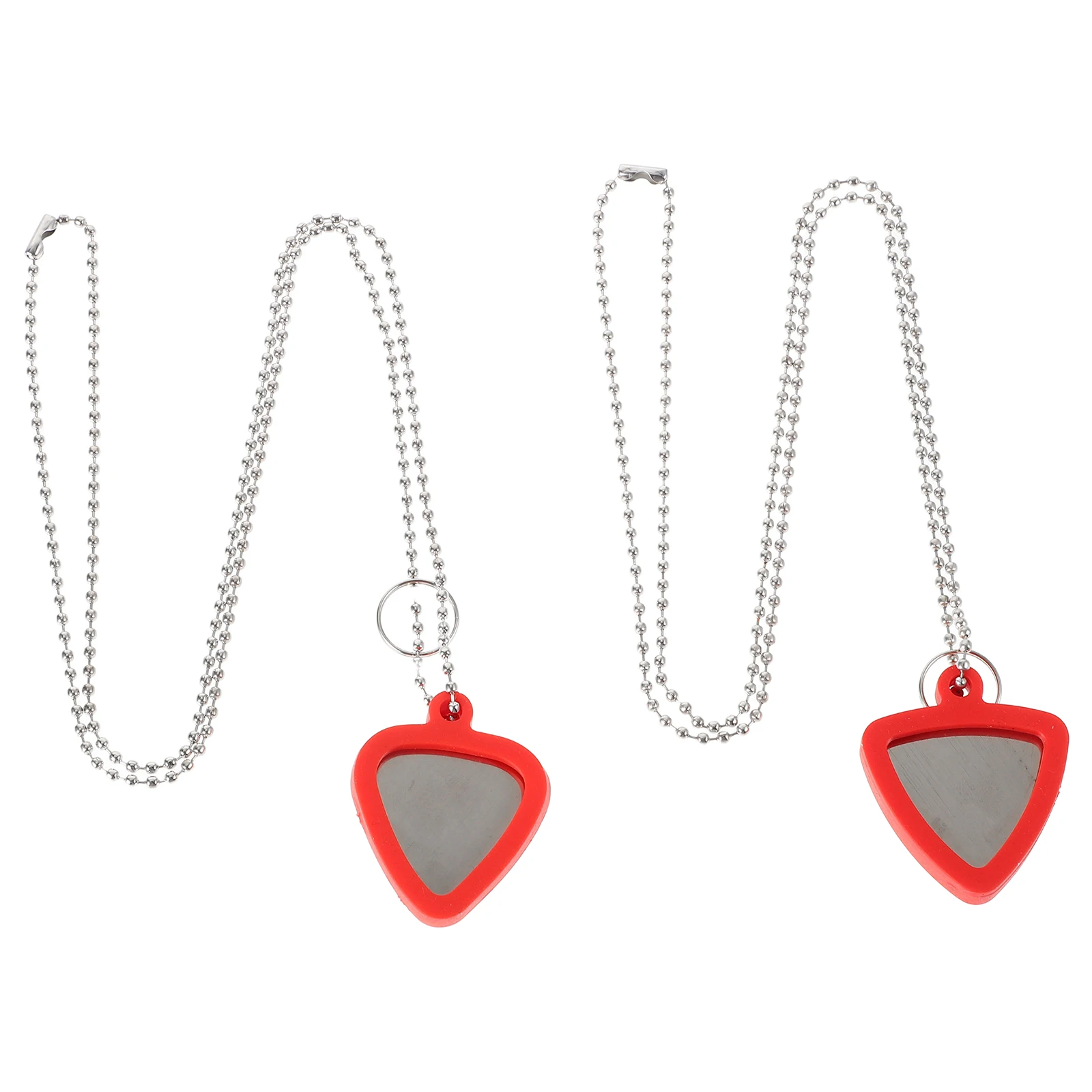 

Guitar Pick Necklace Holder Lanyard Base Picks Compact Protectors Metal Accessories
