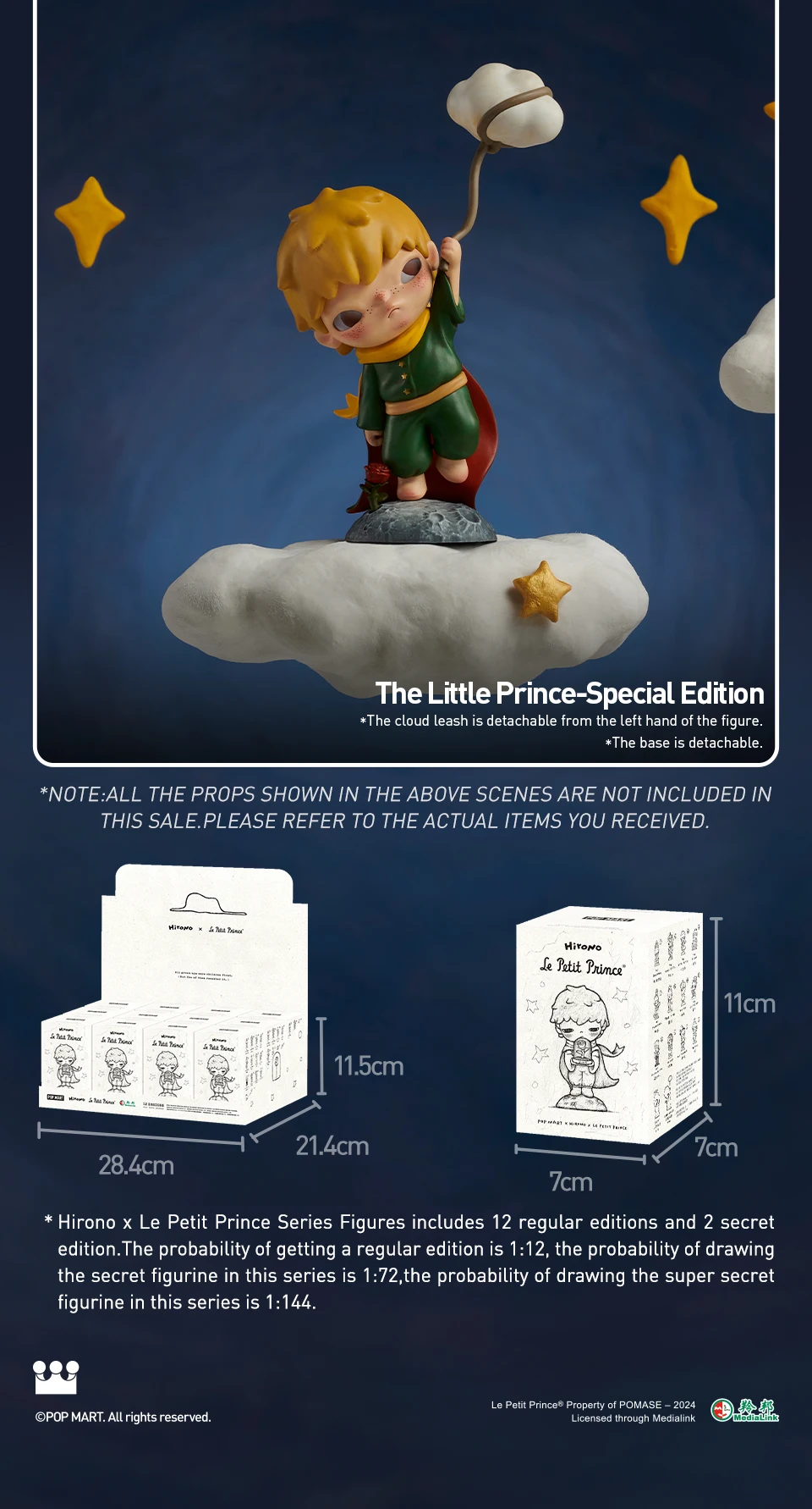 POP MART Hirono Harry Potter Hirono Le Petit Prince Serie Blind Box Spielzeug Mystery Box Überraschungs-Actionfigur Modell Geschenk – Detail 35