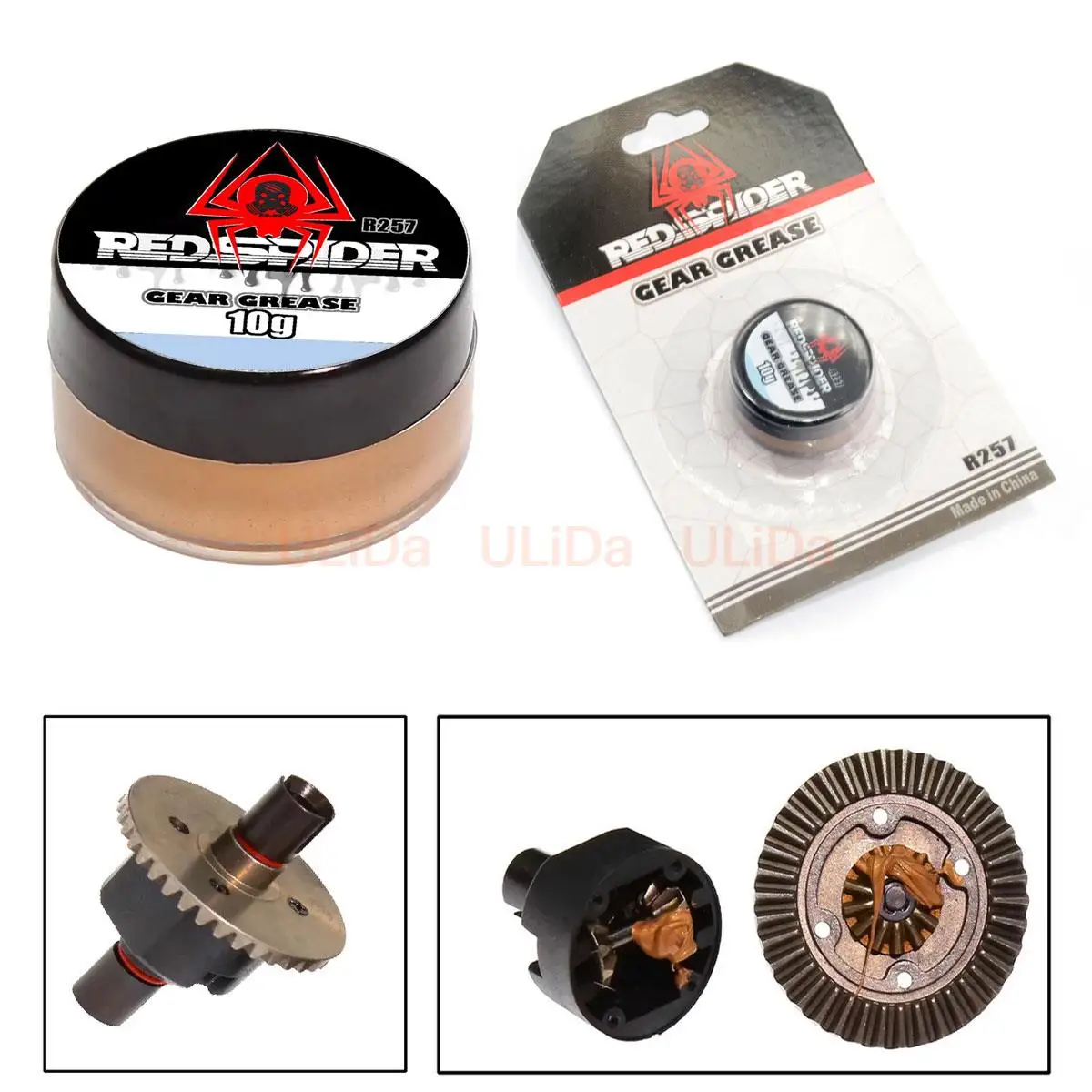 RC Model Car Differential, Metal Gear Twill Bevel, Anti-Wear Agent Muffler Lubricant R257
