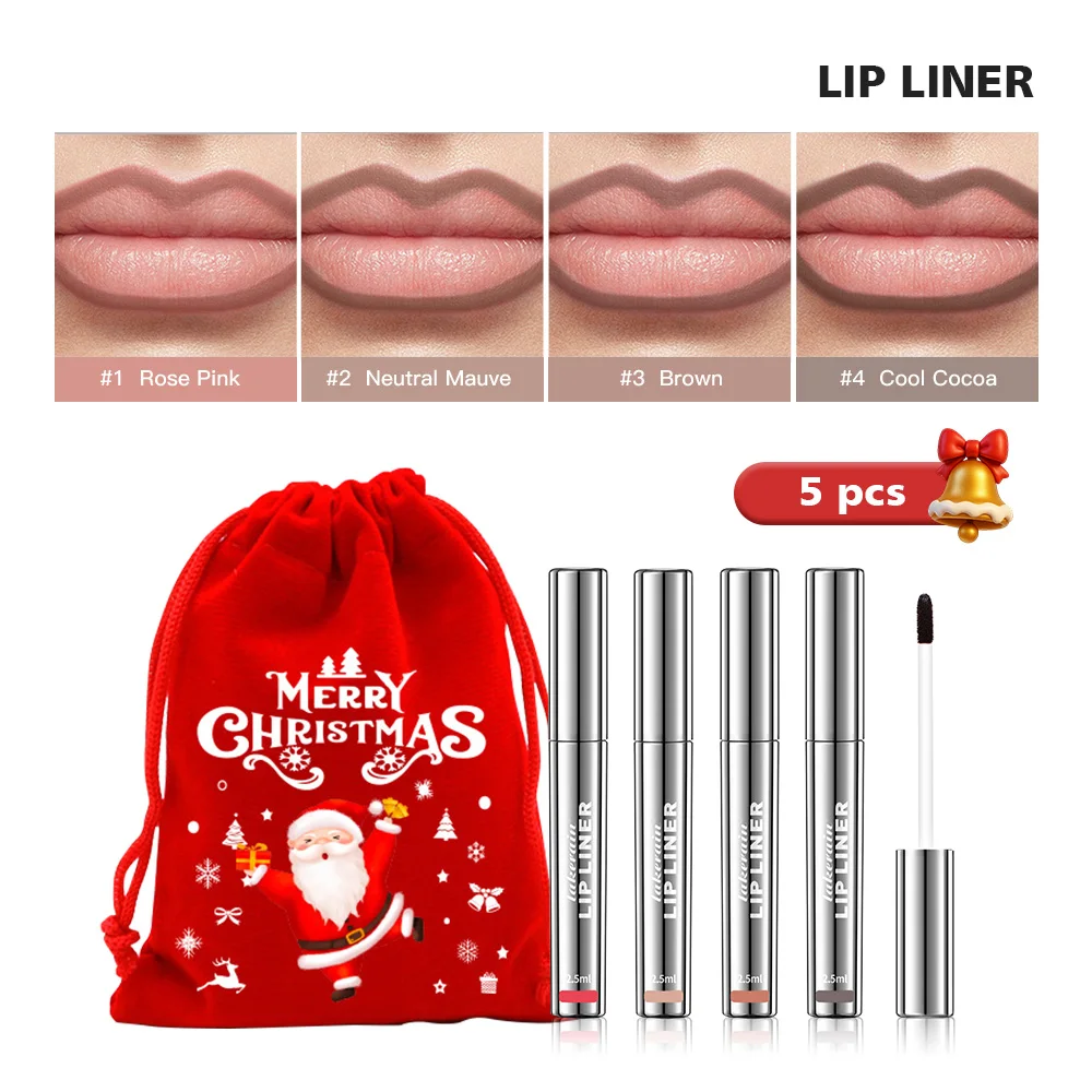 Waterdichte Lip Liner Peel Off Tattoo Lipgloss Waterdichte Langdurige Matte Lip Tint Bruine Contour Afscheur Lippen Vlek Cosmetische