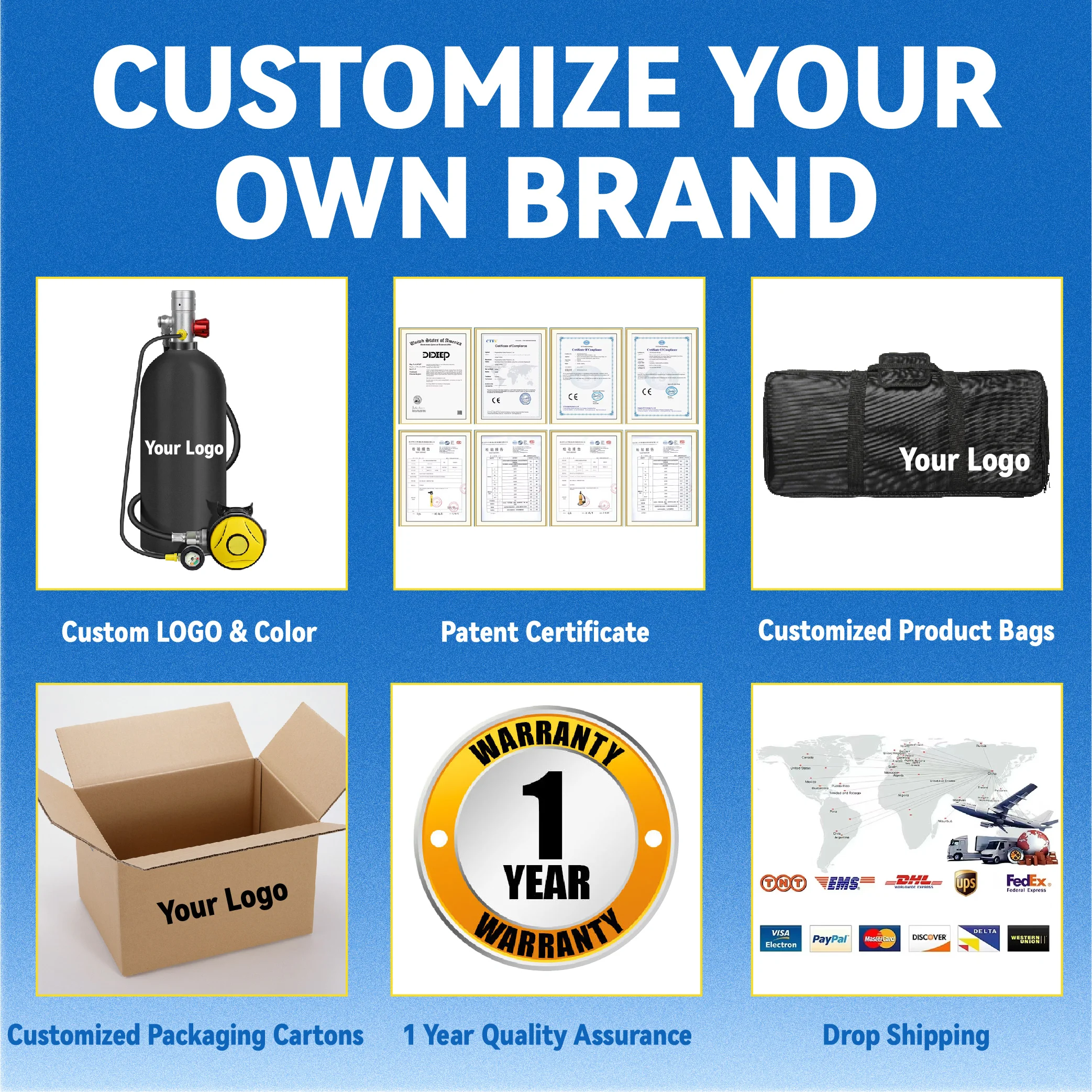 Aksesoris Perlengkapan Selam Berkualitas Tinggi, Regulator Pernapasan Botol Nilai Tertinggi