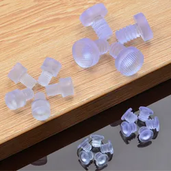 20pcs Transparent Rubber Screws Hole Plugs Anti collision Embedded Cabinet Door Bumpers Anti-slip Foot Pad Furniture Fasteners