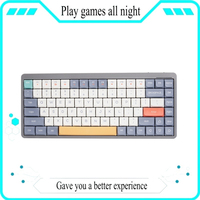 Yk75 Low Axis Mechanical Keyboard Red Axis Wired Bluetooth 2.4g Mute 84 Keys 75% Layout Office Games High Aesthetics Keyboard