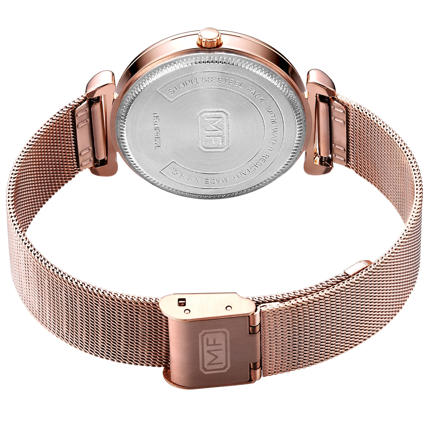 MINI FOCUS MF0177L Elegant Luxury Women Watch Mesh Steel Band Waterproof Japan Movement Ladies Quartz Watches