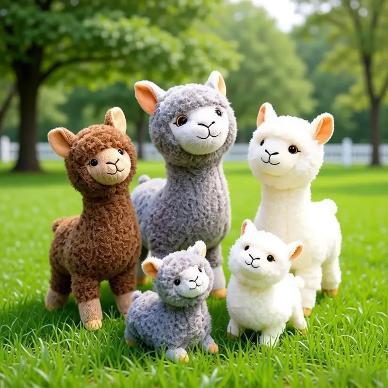 

30/40/55cm Cute Curly Alpaca Plush Pillow Long Neck Standing Cartoon Animal Stuffed Toy Home Decor Birthday Gift Boys Girls Kids
