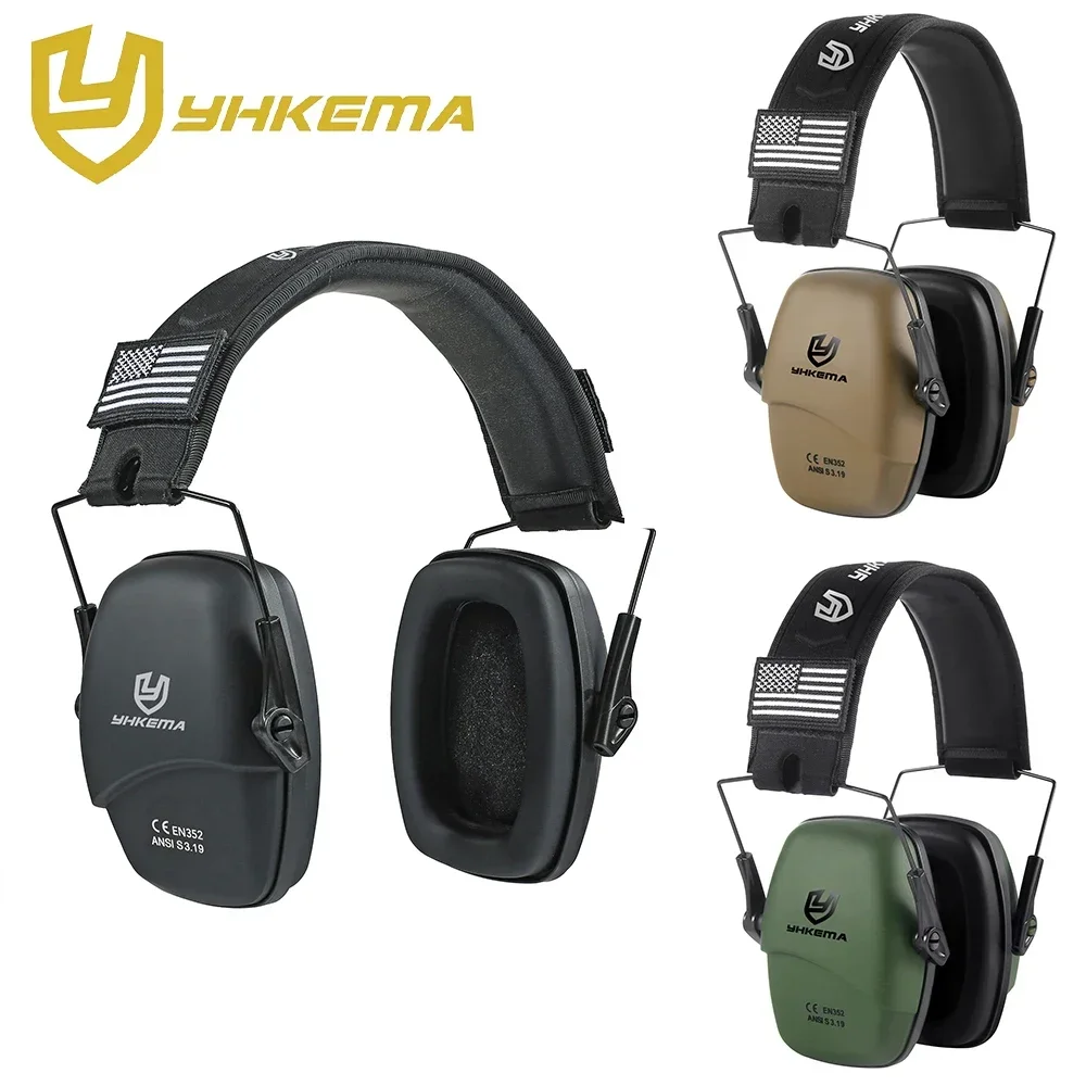 Nova atualização proteção auditiva à prova de ruído tiro earmuffs yhkema p10 segurança proteção auditiva fone de ouvido tático