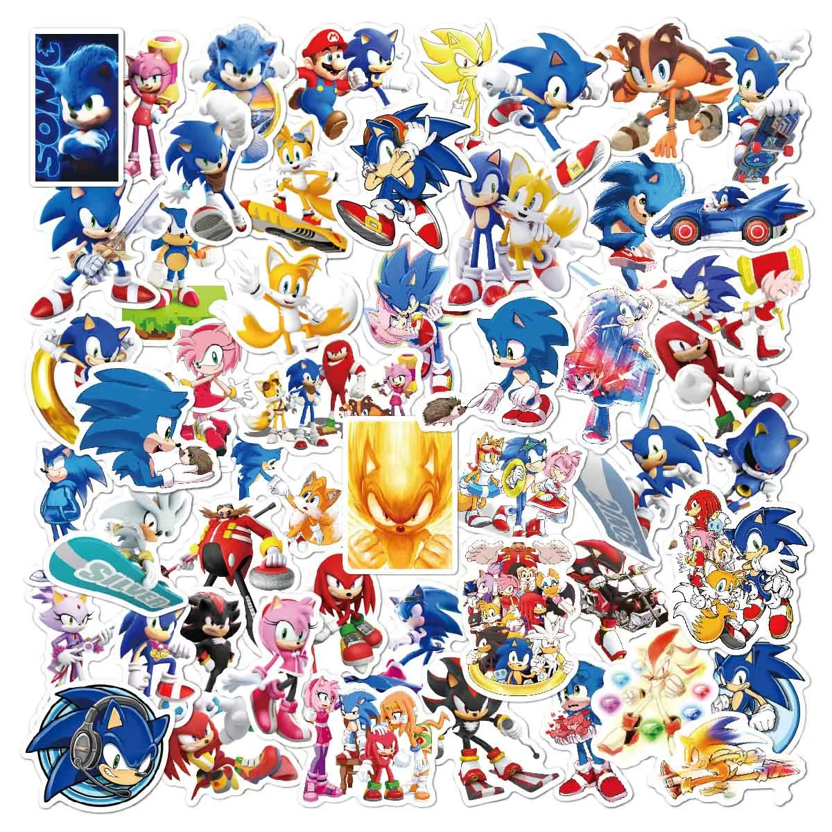 New Cartoon Sonics Party Supplies Balloon Kids Event Supplies Disposable Tableware Set Banner Backdrop Baby Shower Decorations