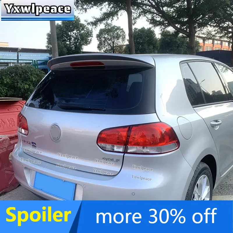 

For Volkswagen GOLF 6 Roof Spoiler 2010-2013 Mk6 High Quality ABS Material Primer Color Rear Trunk Wing Car Styling