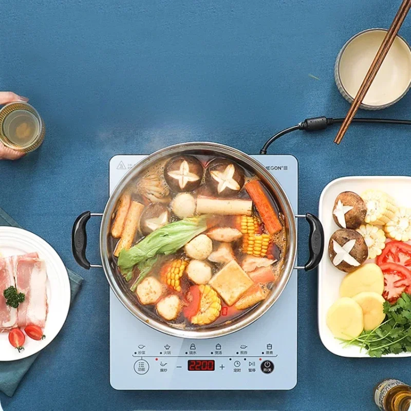 Induction Cooker 220V Household High-firepower Hot Pot Battery Stove Electromagnetic Cooker High-power Cooking Hot Pot 그리들