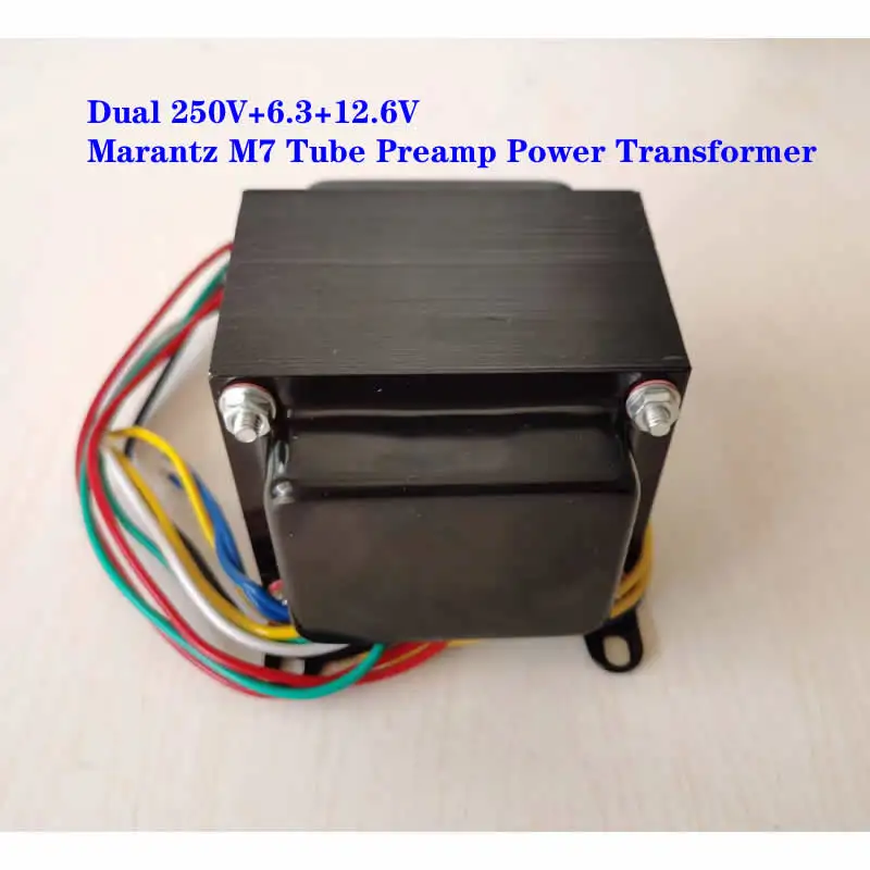 Marantz M7 vacuum tube pre-amplifier power transformer 85W, input 220V, output 250V-0-250V 100ma, 0-6.3V 1.5A, 0-12.6V 2A