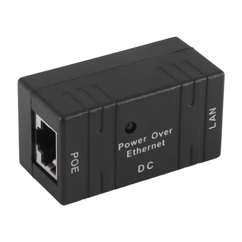 AEF7-Poe الفاصل حاقن السلبي تيار مستمر الطاقة عبر إيثرنت Rj45 10/100Mbp محول تركيب على الحائط لكاميرا IP لأمن شبكة Lan