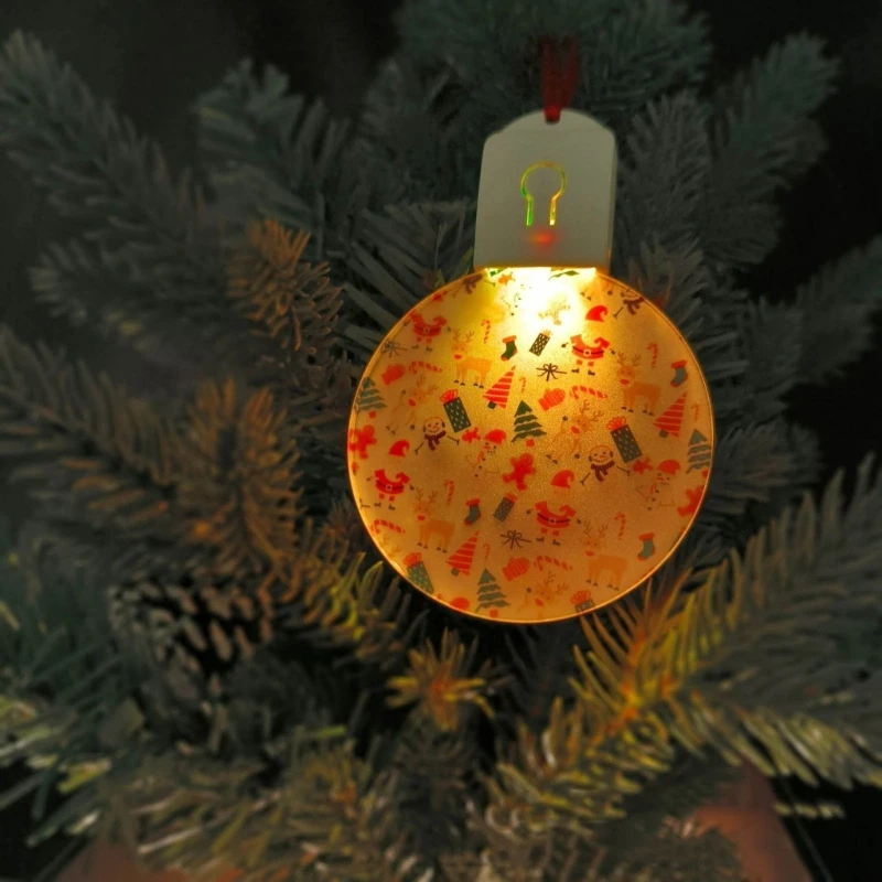 Thermal Sublimation Acrylic Light Pendant Thermal Transfer Christmas Pendant