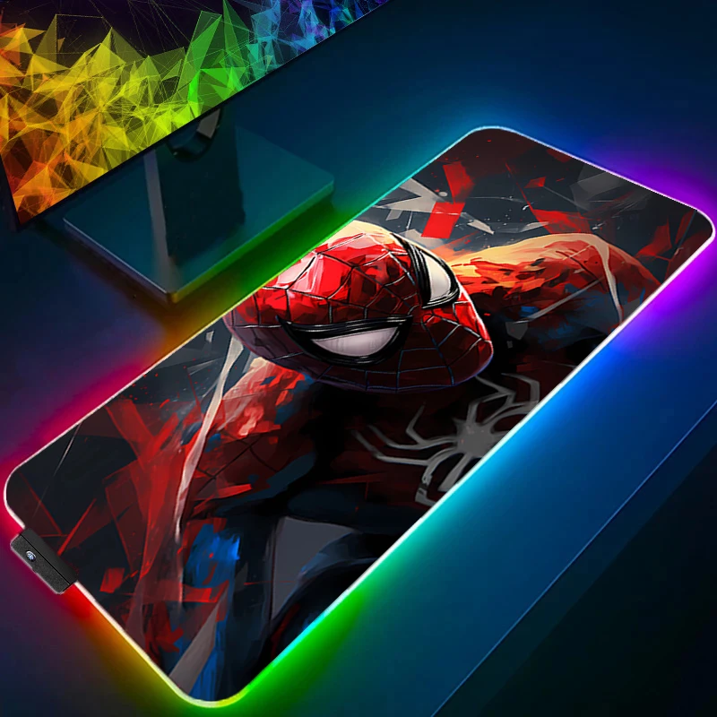 

LED Mousepad Spider-Man Affordable luminous mouse pad creates a dreamy gaming atmosphere with anti slip stability and durability