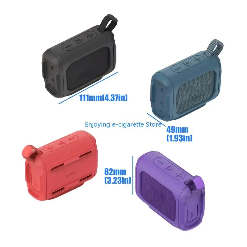Carry Point-Lautsprecherhülle aus Silikon, tragbare Wickelhülle mit offenem Panel-Zugang für Reisen, Spaziergänge und den – Detail 6