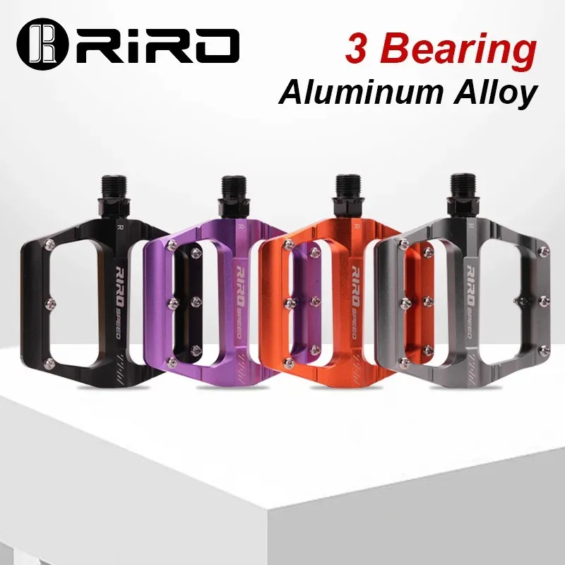 RIRO 3 تحمل دواسات الدراجة باستخدام الحاسب الآلي سبائك الألومنيوم BMX الجبلية دراجة منصة دواسة المضادة للانزلاق توسيع الدراجات دواسة للطي أجزاء الدراجة