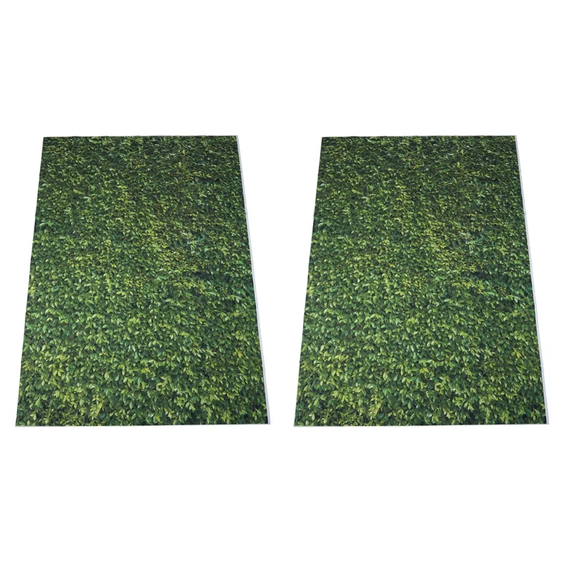 Retail 2Pcs 5X7ft(150X210cm) Nature Green Grass Backdrops Photography Wedding Or Children Birthday Background