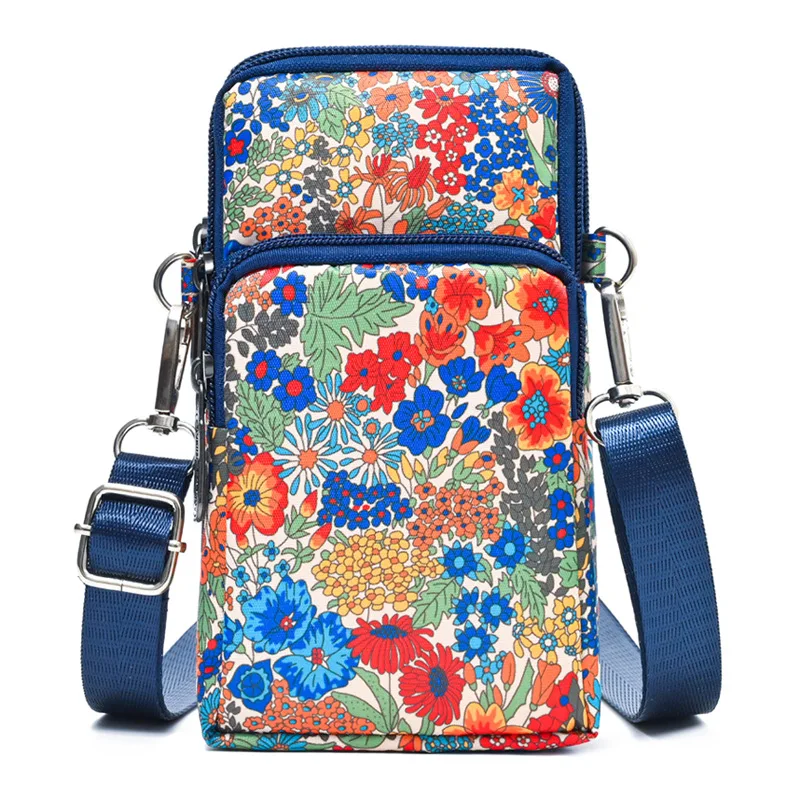 

Women nylon Mobile phone bag female Large capacity small shoulder bag coin purse