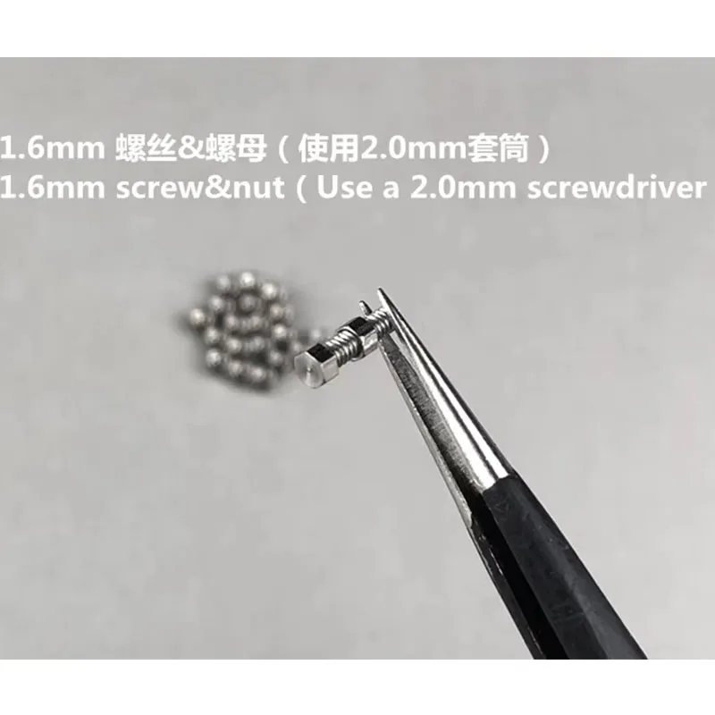 Scaleclub custom model 1.6mm nut screw external hex (2.0mm), used for Tamiya Scania 770S MAN Benz Volvo RC trailer and dump truc