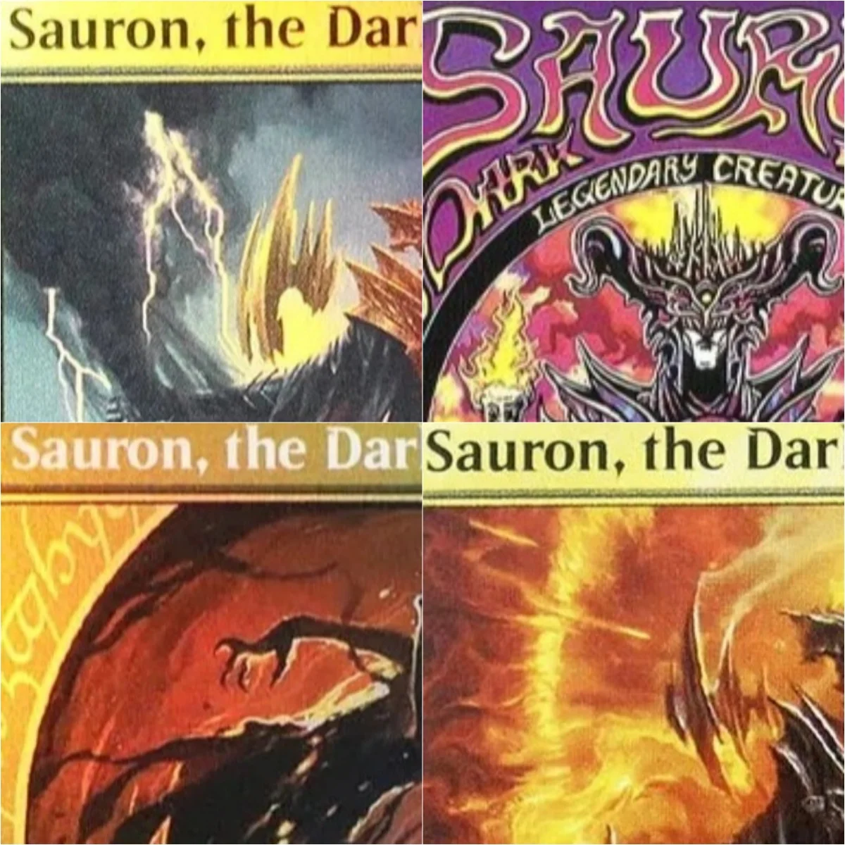 "Sauron, El Señor Oscuro" Tarjetas proxy mágicas TCG personalizadas Juego de mesa de reunión proxy de calidad Juego de cartas comerciales