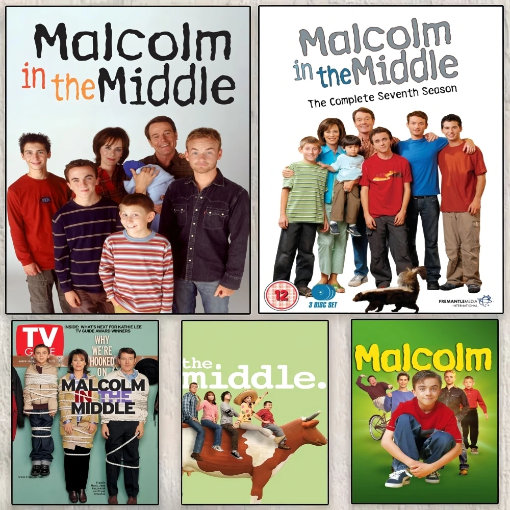 M-Malcolm in the M-Middle Poster Perfect Sticker Self Adhesive Wall Art Designed for Home Office Dining Spaces