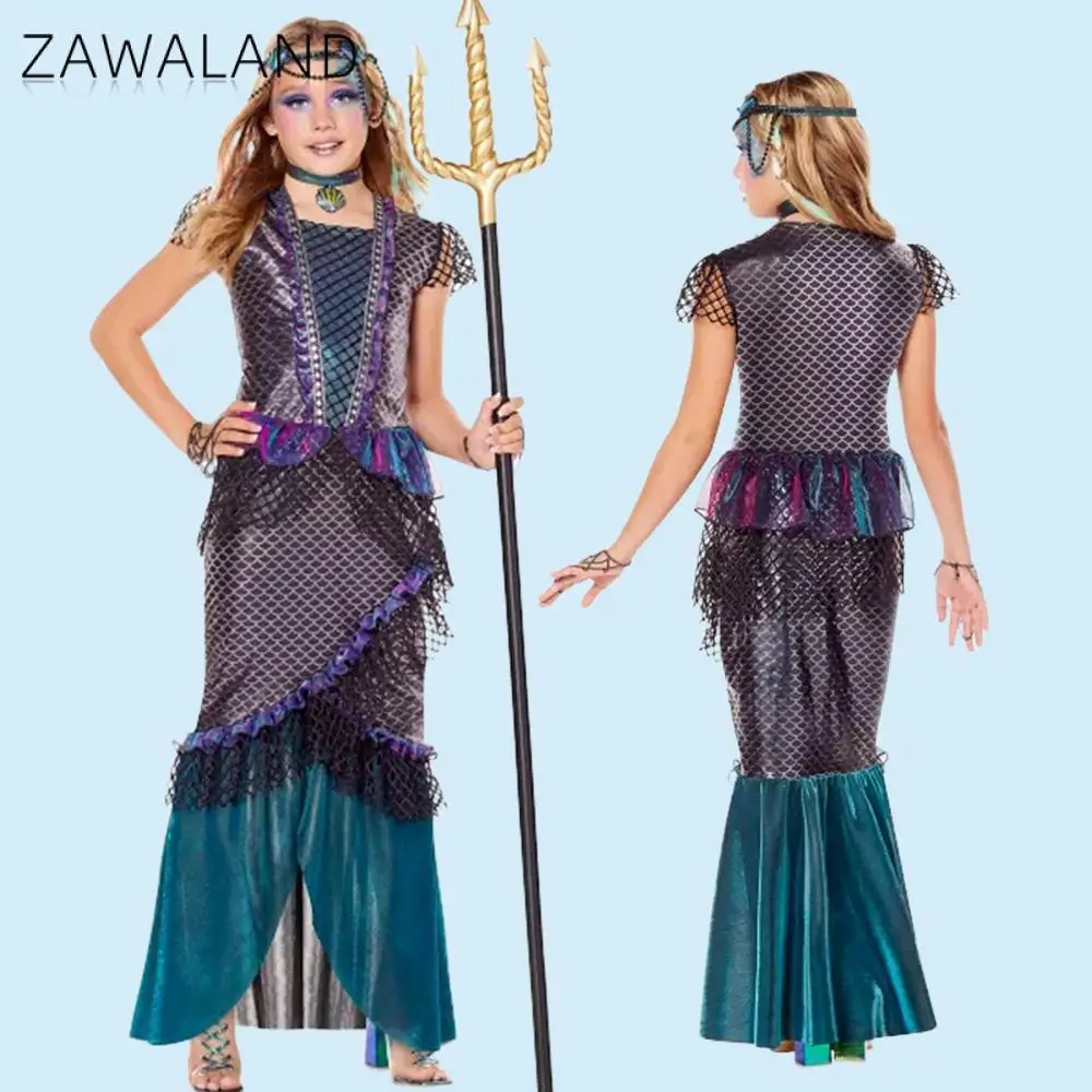 mermaid-princess-dress-halloween-cosplay-costumes-adult-women-fish-scale-pattern-printed-mermaid-performance-fancy-dress-﻿