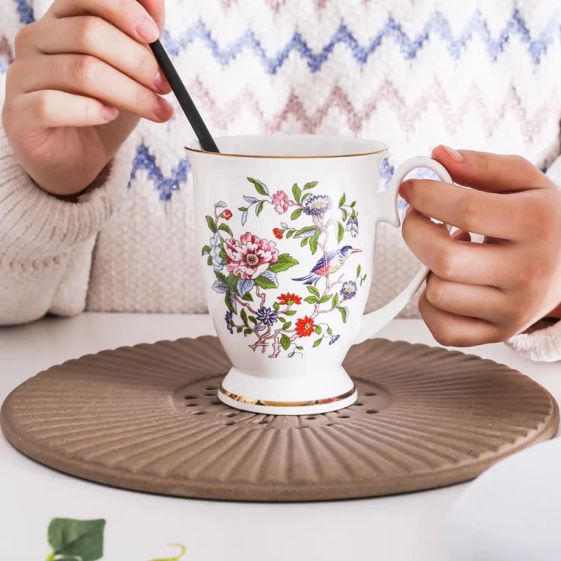 Tangshan بالجملة كأس المنزلية القهوة الحليب الشاي بعد الظهر السيراميك الإفطار كوب الإعلان هدية العظام الصين القدح #2