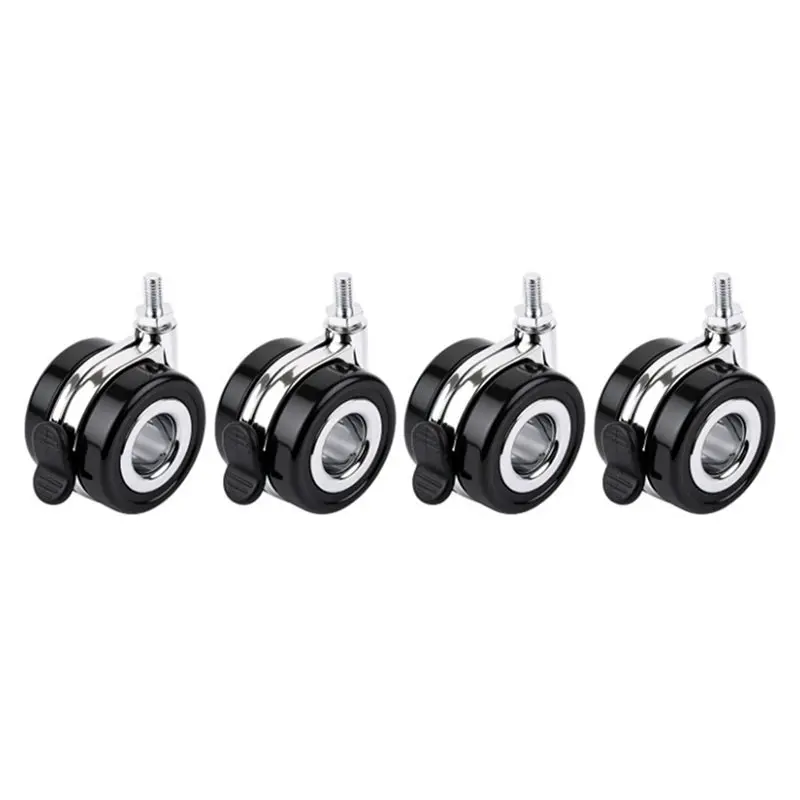 

Hollow Caster Wheel Kit With Brake, 4Pcs 2.5Inch(60Mm) Homerack, Compatible Standard M8 Threaded Hole