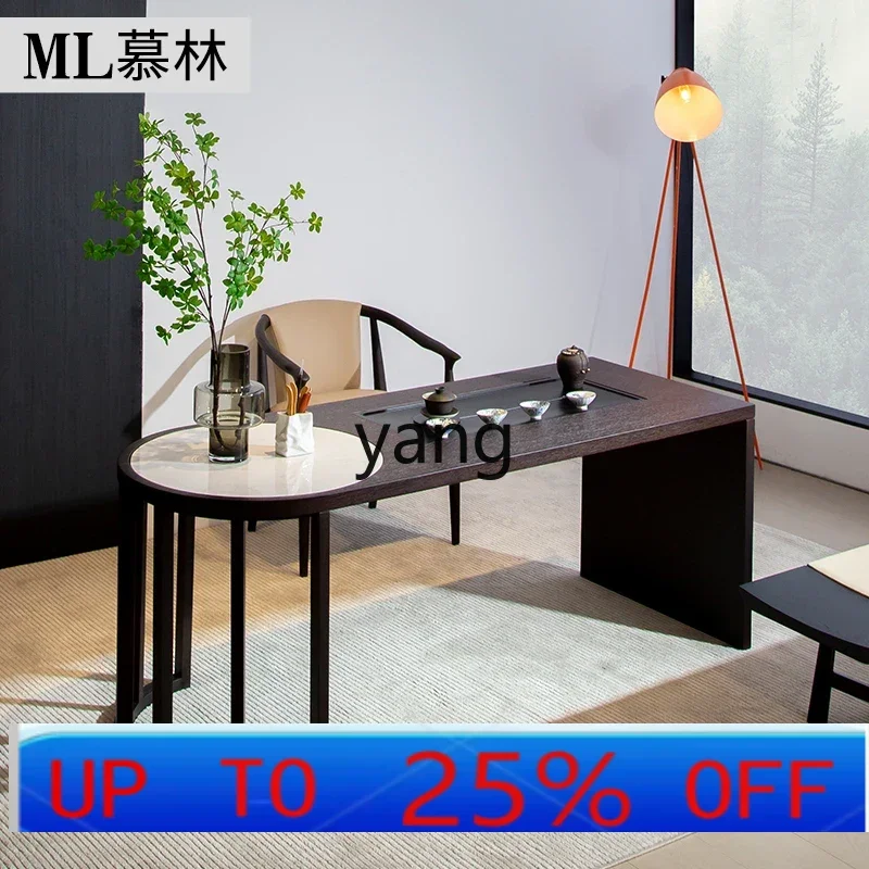 

Чайный столик из левой каменной плиты, новая гостиная, минималистичный свет, роскошный современный высококачественный дом из цельного дерева