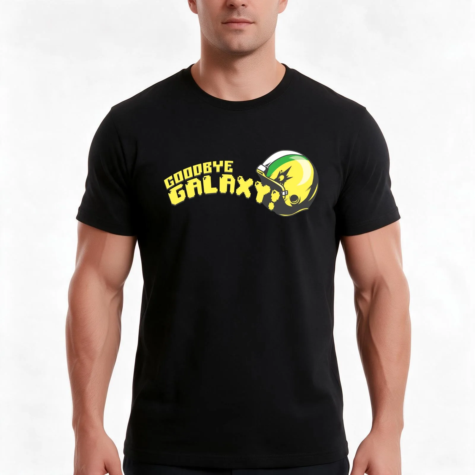 Goodbye Galaxy T-Shirt Summer Casual Cotton Tee Oversized Streetwear Tops Vintage Graphic Print Loose Fit Short Sleeve