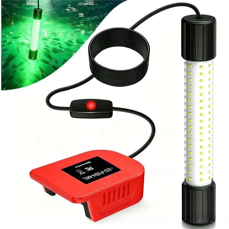 abmr-明るい水中led集魚灯夜釣り用バッテリーグリーンライト