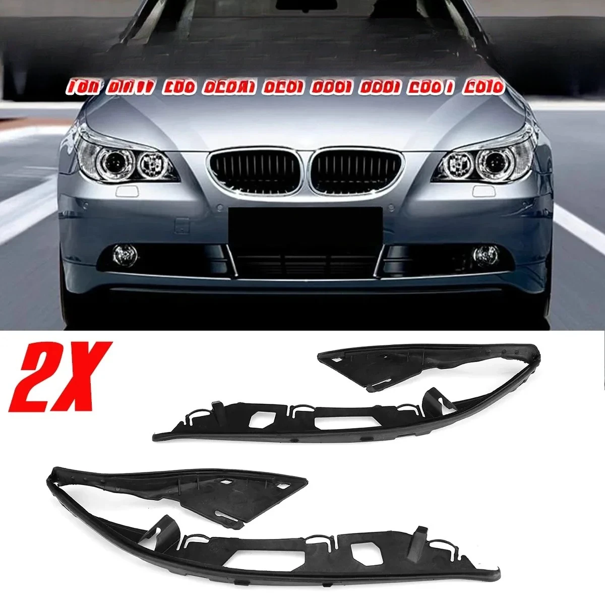 

Pair Headlight Lens Seal Gasket For BMW E60 5 Series 2004-2010 63126934511 63126934512 Car Headlight Rubber Sealing Strip Trim
