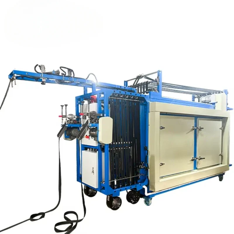 Herstellung von Reißverschlüssen, langer Nylon-Reißverschluss mit Färbung, Bügelmaschine, Reißverschluss-Herstellungsausrüstung