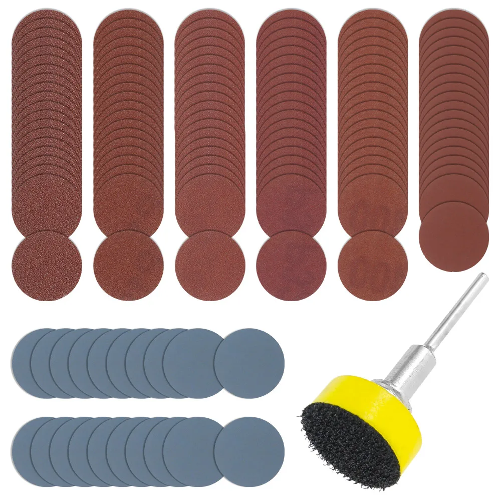 142-delige 1 inch schuurschijven set 100-3000 grit schuurpolijstpad kit voor roterende gereedschappen schuurpapier polijstaccessoires