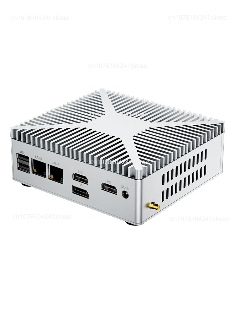 

J1900/J4125/N100 fanless mini computer host industrial computer dual network mini host