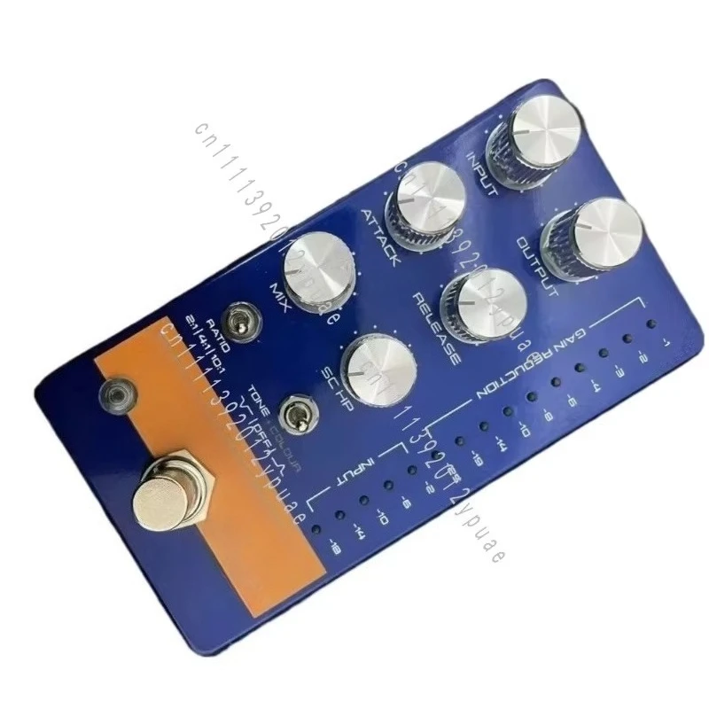 Compact Bass Compressor Effect Pedal, Dynamic Tone Smoothing Unit for Electric Bass