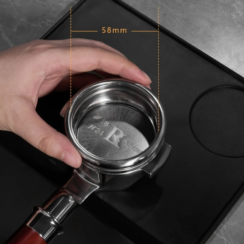 ผู้ที่ชื่นชอบเอสเปรสโซขอเสนอที่กรองกาแฟสแตนเลส 304 ขนาด 58 มม. ที่สะดวก