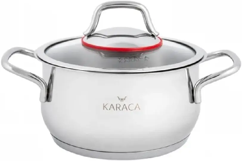 طقم أواني طهي مكون من 8 قطع مصنوع من طقم أواني فولاذية، طقم أواني طهي، أطقم أواني طهي، ستانلس ستيل، مناسب للحث مع غطاء زجاجي