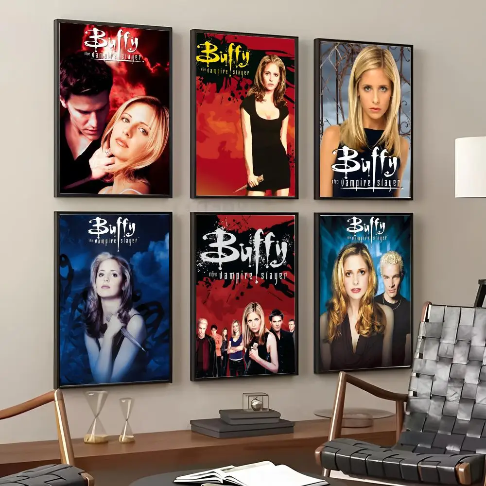 B-buffy The Vampire Slayer  Painting Calligraphy Cotton Canvas Wall Art Poster Quality Decor Painting for Living Room Home Decor