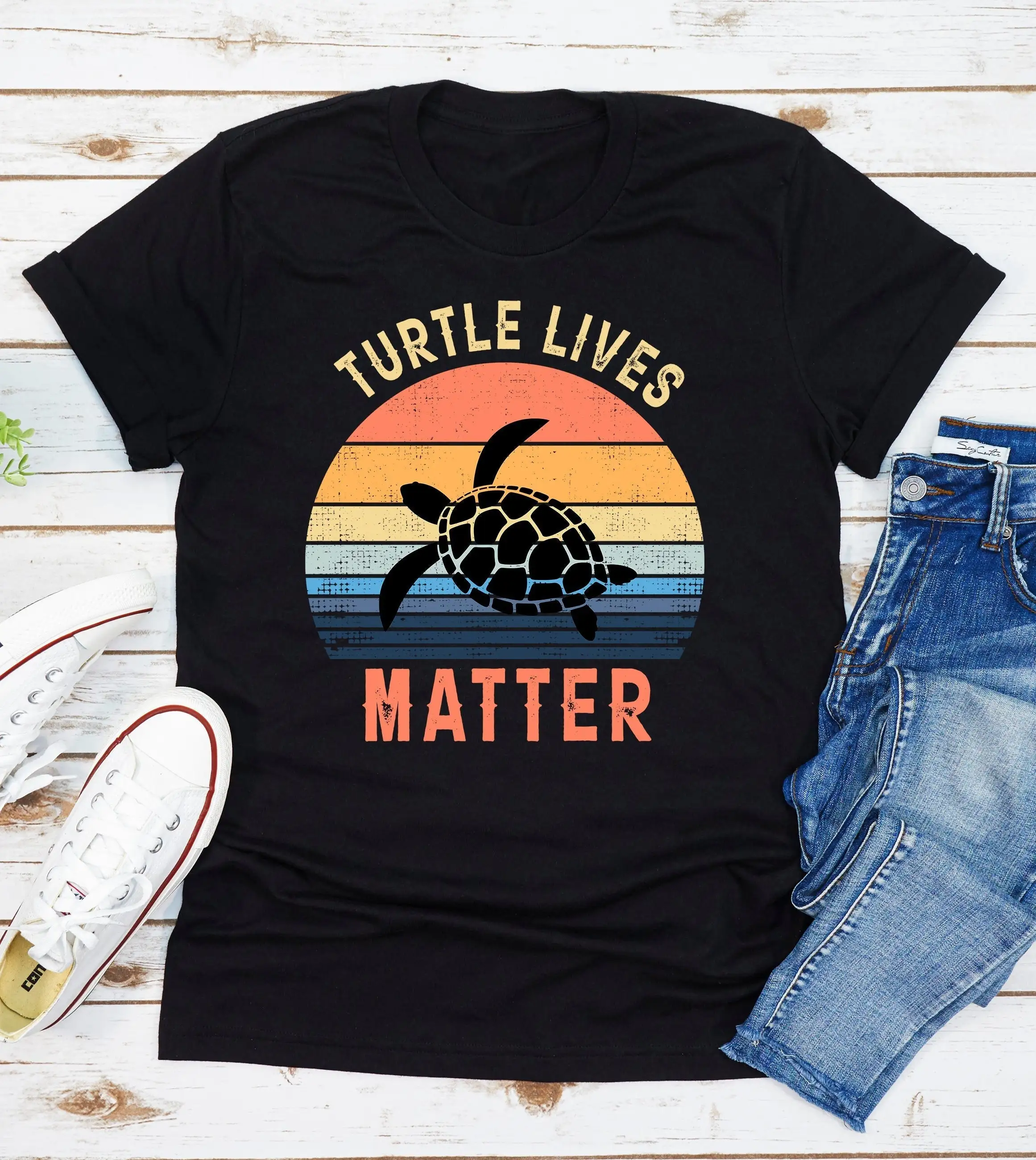 Turtle Lives Matter T Shirt Endangered Species Save Turtles I Love