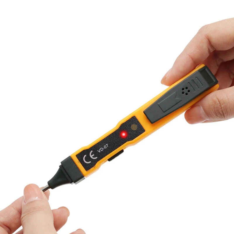 Detector de Tensão Digital Lápis de Teste Elétrico Atual Caneta sem Contato Medidor Testador 70250vac